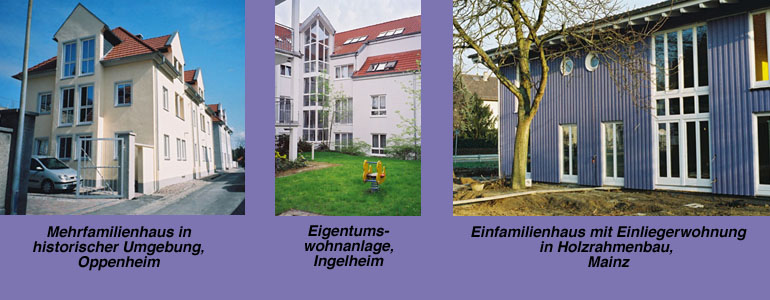 Einfamilienhaus, Mehrfamilienhaus, Eigentumswohnung